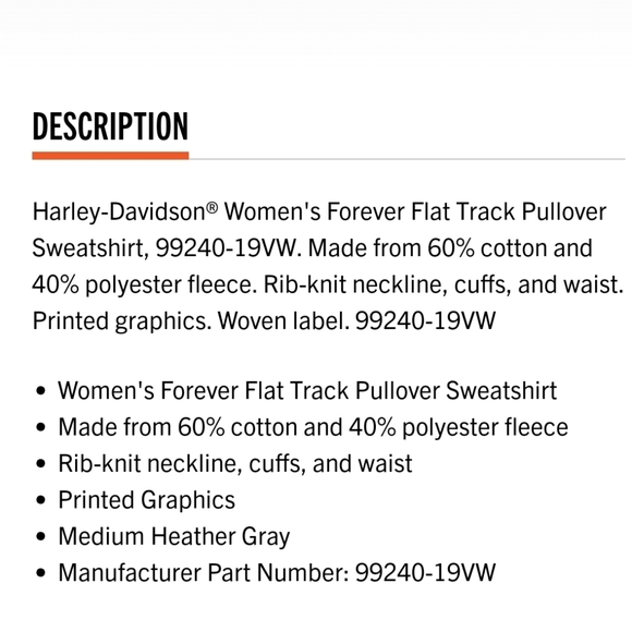 NWT Women's Harley-Davidson Sweatshirt - Picture 8 of 8